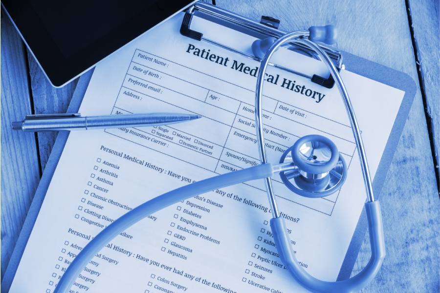 Patient medical history and information